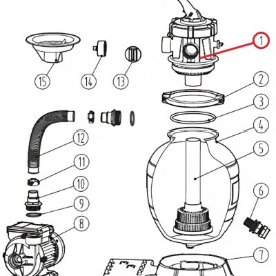 Pompa do basenu z filtrem piaskowym Hayward PowerLine 81069 (5 m3/h, D368)