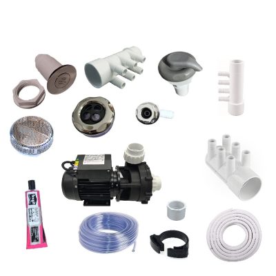 Zestaw hydromasażu wodnego 20 dysz nierdzewnych, pompa 2200W ZMW20N2200